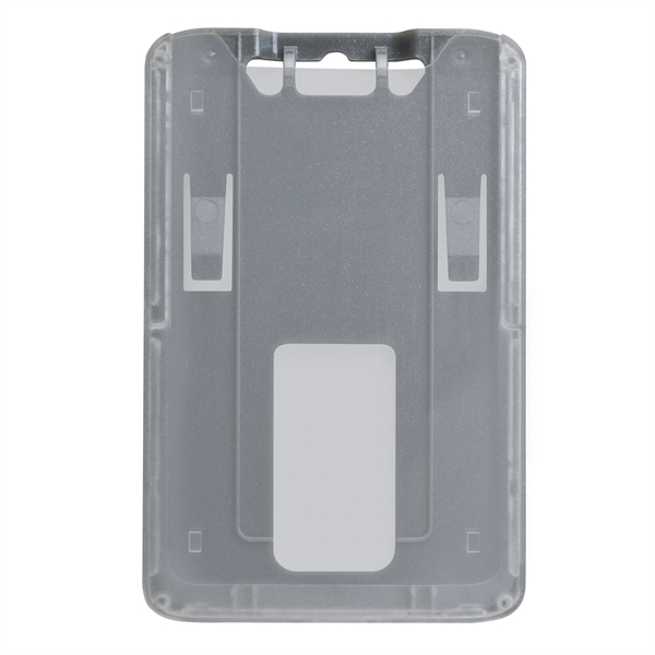 Durable, rigid plastic, credit card size badge holders protect smart cards... from ASI 79898 Promovision / PROMOVISION