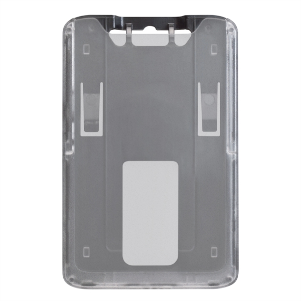 Durable, rigid plastic, credit card size badge holders protect smart cards... from ASI 79898 Promovision / PROMOVISION