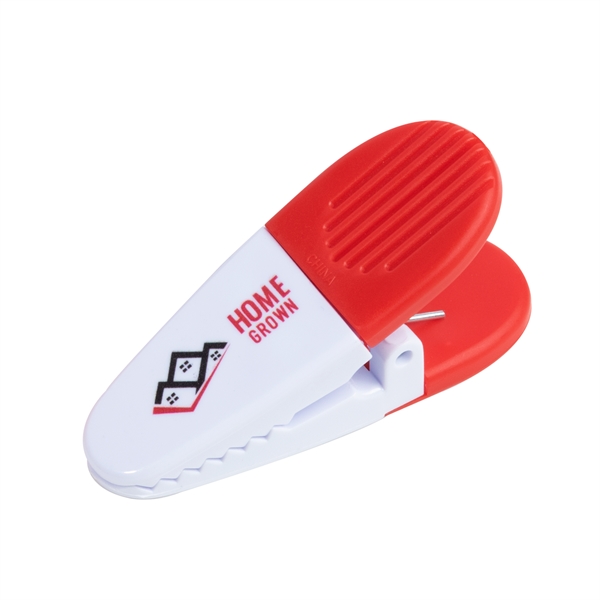 1.25" x 3.25" plastic memo holder and bag clip with magnetic... from ASI 62088 IDProductsource