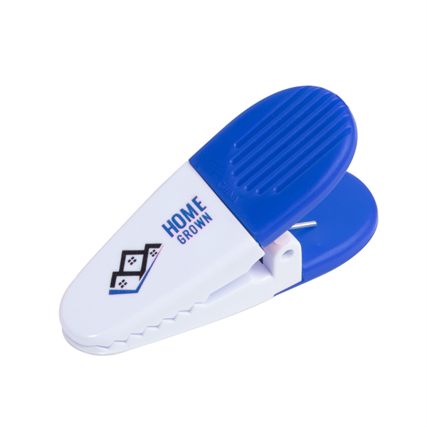 1.25" x 3.25" plastic memo holder and bag clip with magnetic... from ASI 62088 IDProductsource