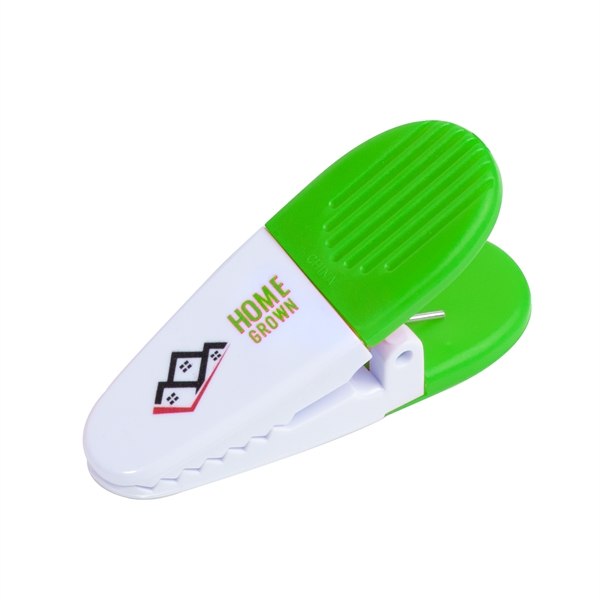 1.25" x 3.25" plastic memo holder and bag clip with magnetic... from ASI 62088 IDProductsource