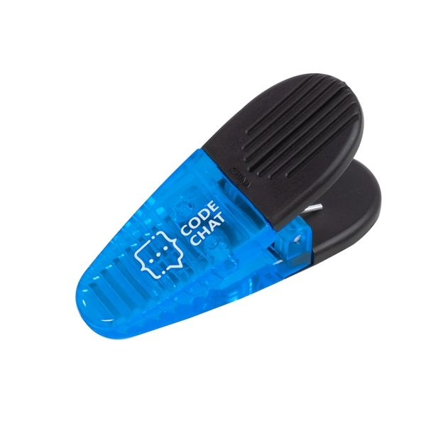 1.25" x 3.25" plastic memo holder and bag clip with magnetic... from ASI 62088 IDProductsource