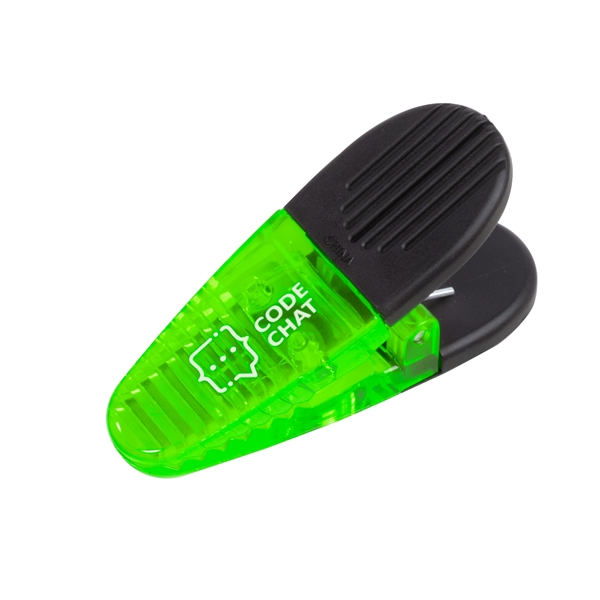 1.25" x 3.25" plastic memo holder and bag clip with magnetic... from ASI 62088 IDProductsource