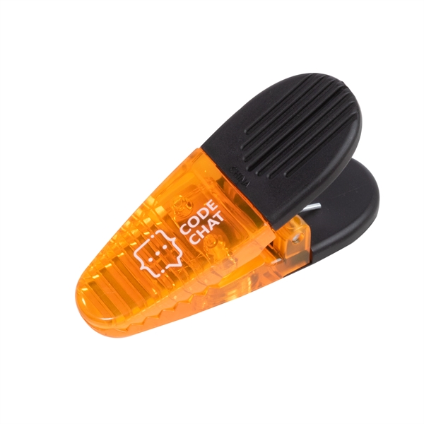 1.25" x 3.25" plastic memo holder and bag clip with magnetic... from ASI 62088 IDProductsource