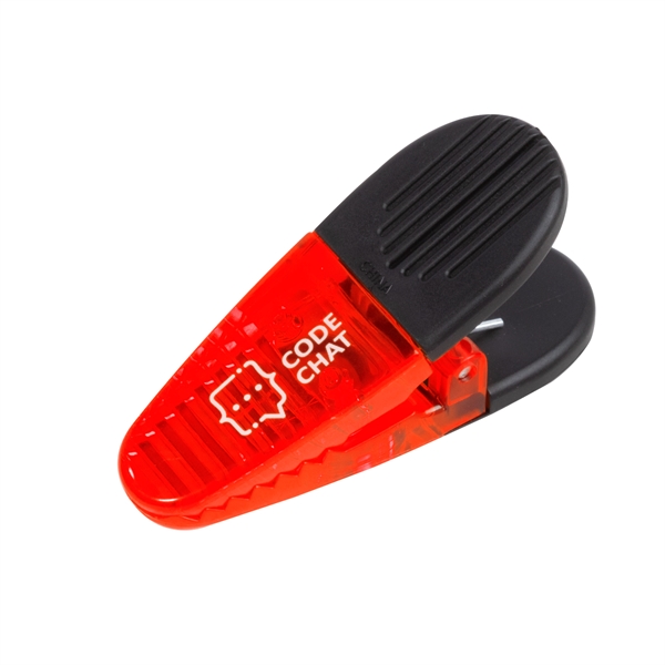 1.25" x 3.25" plastic memo holder and bag clip with magnetic... from ASI 62088 IDProductsource