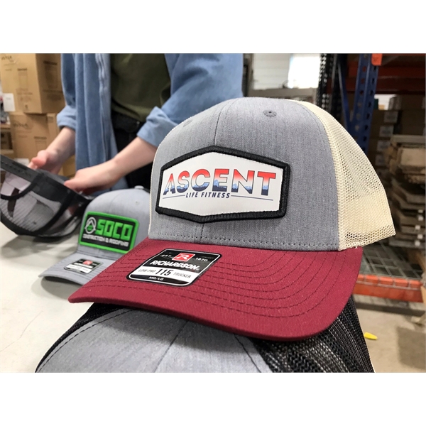 Richardson 112 Trucker Hat with Sublimated Patch... from ASI 38195 Overnightline