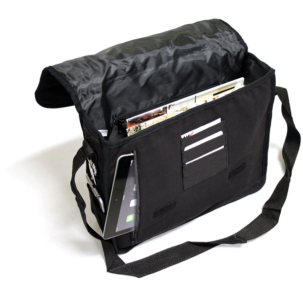 12 oz. cotton canvas, dual   strips, 9" vertical zippered... from ASI 79384 Preferred Nation Inc / G-tech