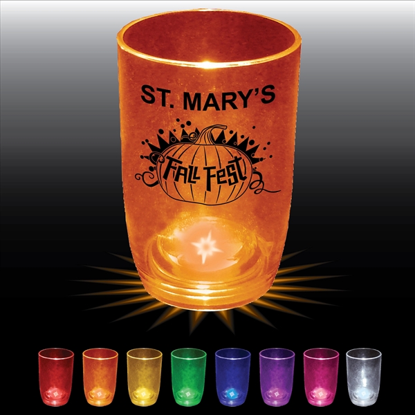 3 oz. Plastic Light Up Stemless Wine Glass. Easy on-off, blinking... from ASI 61952 Howw Mfg Co Inc / Howw USA