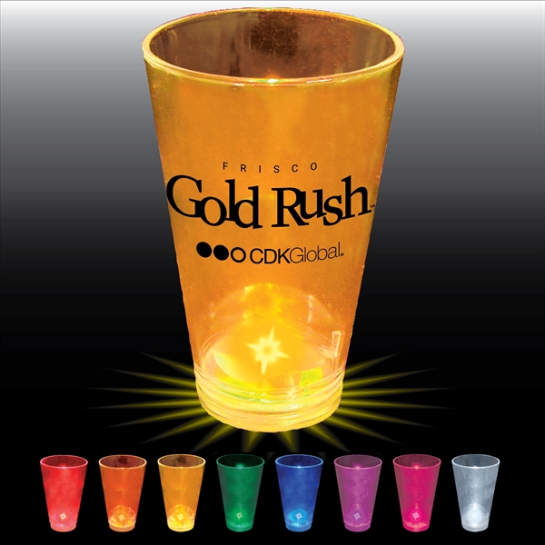 3.5 oz. Clear Plastic Light-Up Shot Glass. Easy on-off, blinking or... from ASI 61952 Howw Mfg Co Inc / Howw USA