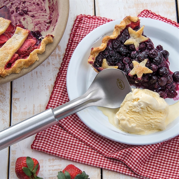 Heavy duty professional quality ice cream scoop with laser engraved imprint... from ASI 35560 American Made Cutlery / American Made Cutlery