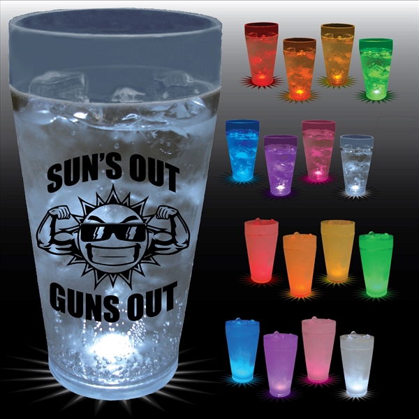 Light-Up Plastic Tumbler. Choice of 9 Lights with 2 lighting effects,... from ASI 61952 Howw Mfg Co Inc / Howw USA