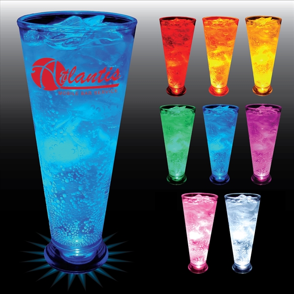 Light-Up Plastic Pilsner Glass. Choice of 9 Lights with 2 lighting... from ASI 61952 Howw Mfg Co Inc / Howw USA