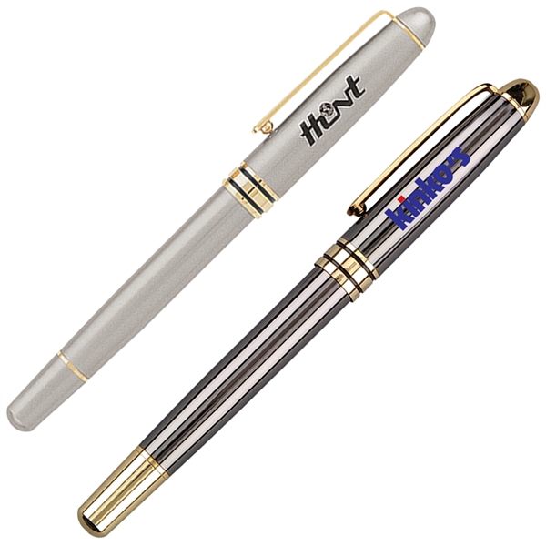 Cap-off roller ball pen with enamel finish.... from ASI 79535 Primetime / Primetime