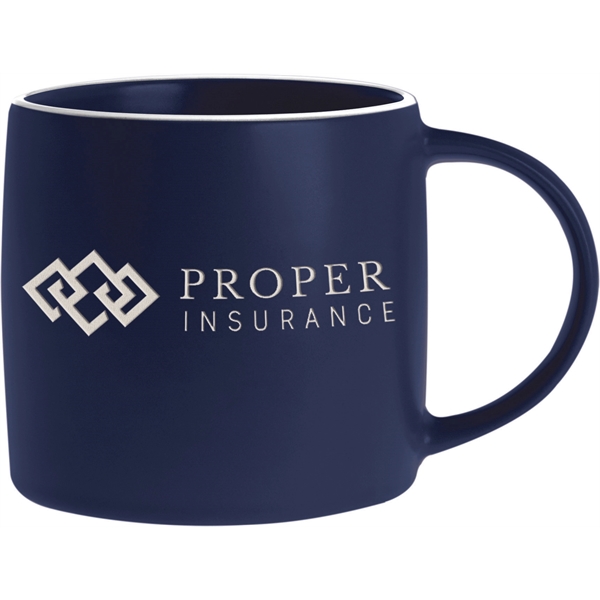 17 oz. ceramic mug in earth-tone colors with a smooth, matte-style... from ASI 71920 Moderne Glass Company Inc / Glass America®