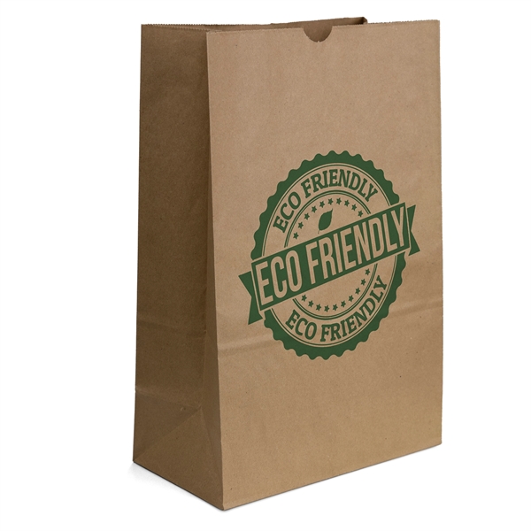 57# Brown Paper Barrel Bag.... from ASI 37940 Bag Makers Inc
