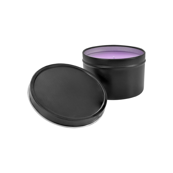 8oz Lavender Vanilla Candle in Black Metal Tin... from ASI 74601 Calico