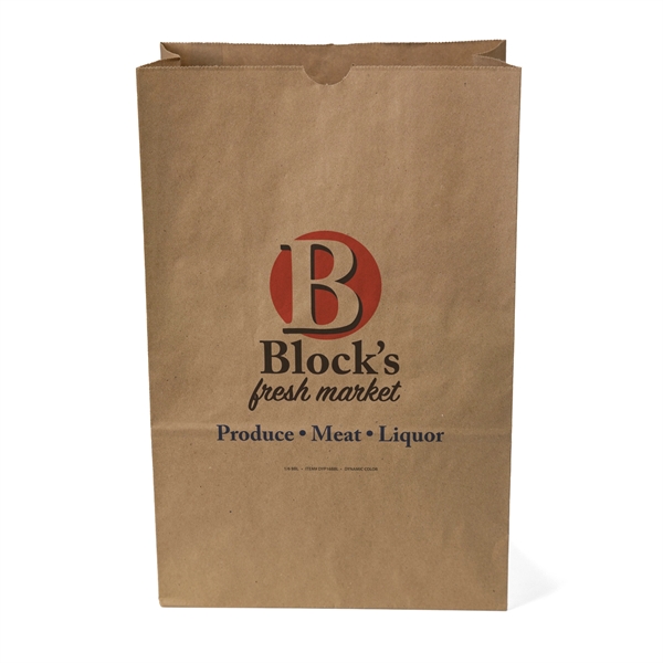 57# Brown Paper Barrel Bags... from ASI 37940 Bag Makers Inc