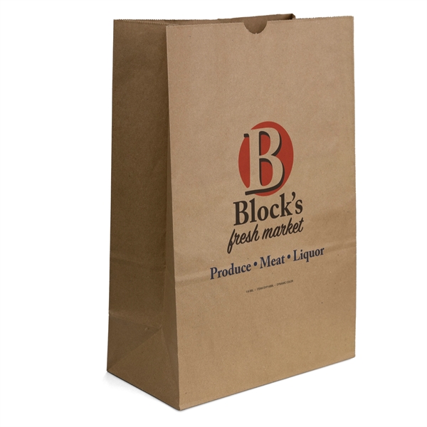 57# Brown Paper Barrel Bags... from ASI 37940 Bag Makers Inc