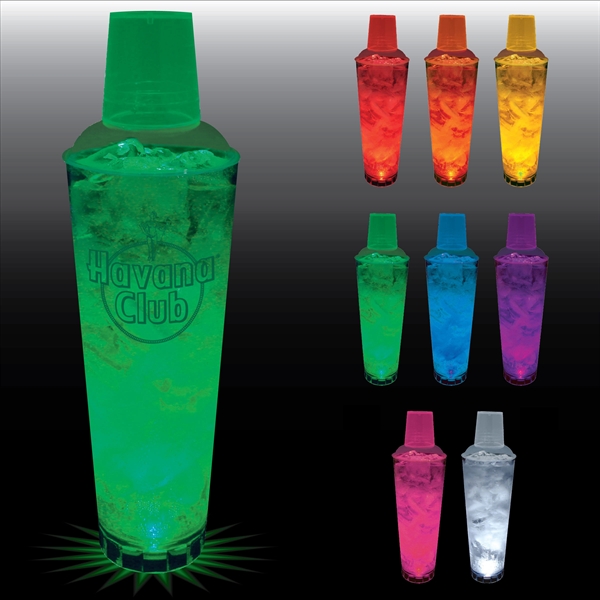 24 oz. Light-Up Plastic Cocktail Shaker. Choice of 9 Lights with... from ASI 61952 Howw Mfg Co Inc / Howw USA