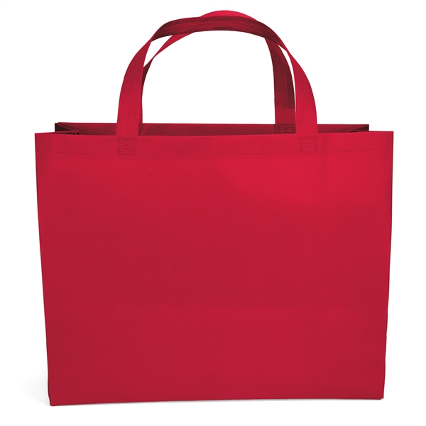 Non woven budget tote with heat-sealed handles.... from ASI 37940 Bag Makers Inc
