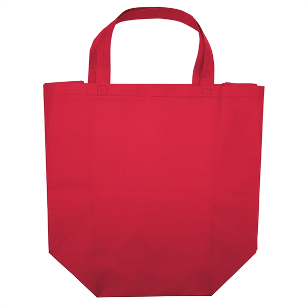 Non woven budget tote with heat-sealed handles.... from ASI 37940 Bag Makers Inc
