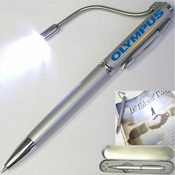 Ballpoint pen with PDA stylus, laser pointer, super bright book light.... from ASI 74585 Nu Promo International / Nu Promo Line