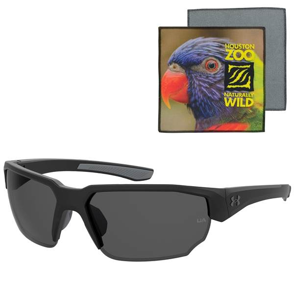 Sunglasses with polarized lenses  and microfiber pouch.... from ASI 57653 Gold Bond