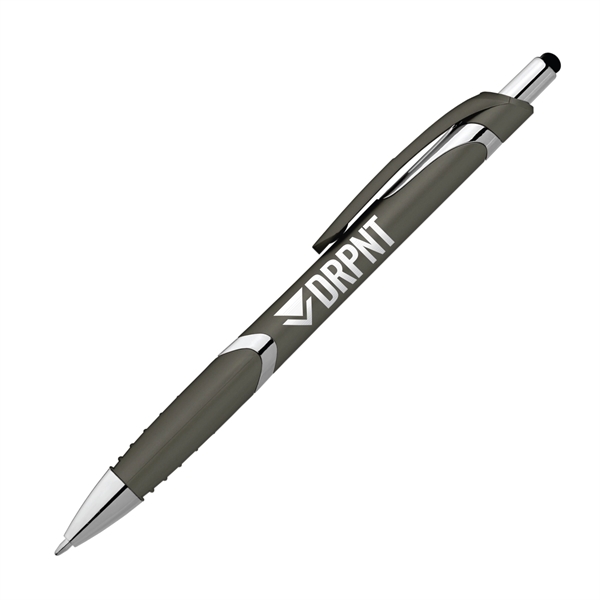 5.76" x .45" x 1.41" Gemini Softy plunger-action ballpoint pen with... from ASI 62088 IDProductsource