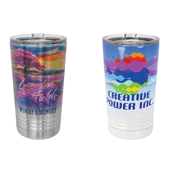 16 oz. printed polar camel pint tumbler with slider lid.... from ASI 92531 Unique Custom Products / UCP