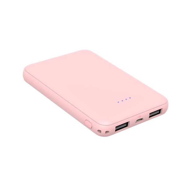 Small power bank 5000 mAh plus 1 color of silkscreen or... from ASI 37218 Athena Promo (tm)