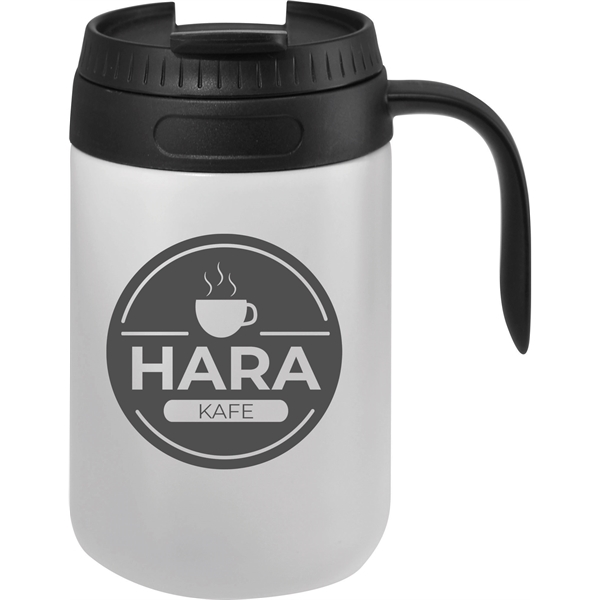 17 oz. travel mug made of stainless steel with double-wall construction,... from ASI 71920 Moderne Glass Company Inc / Glass America®