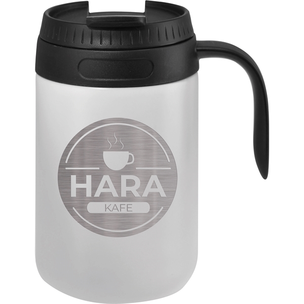 17 oz. travel mug made of stainless steel with double-wall construction,... from ASI 71920 Moderne Glass Company Inc / Glass America®