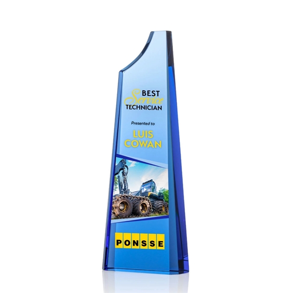 Brilliant bevels frame this magnificent Sapphire Optical Crystal Tower award that... from ASI 84592 St Regis Group / St Regis