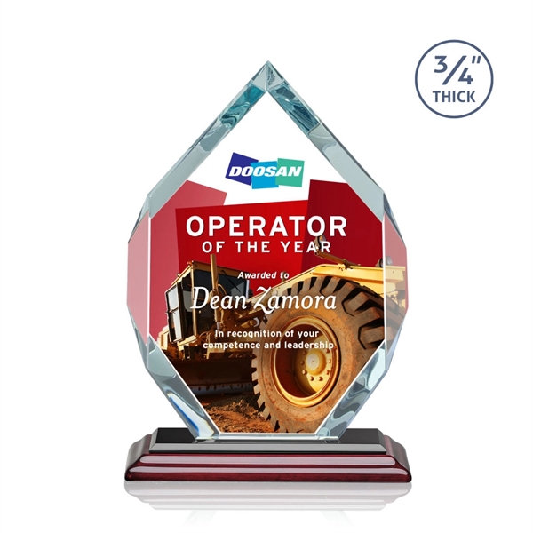 Starfire diamond shape award on a base.... from ASI 84592 St Regis Group / St Regis