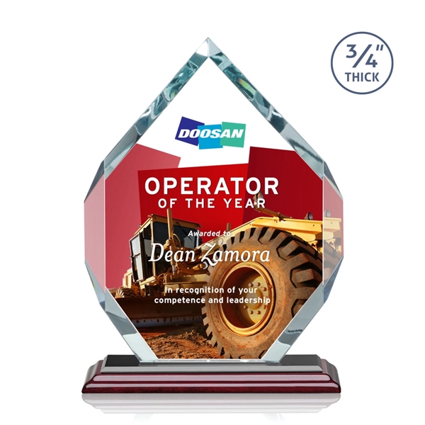 Starfire diamond shape award on a base.... from ASI 84592 St Regis Group / St Regis