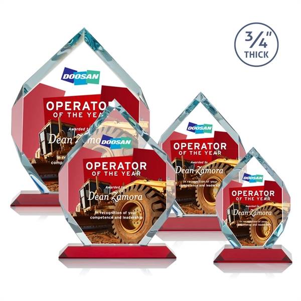 Starfire diamond shape award on a base.... from ASI 84592 St Regis Group / St Regis