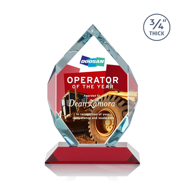 Starfire diamond shape award on a base.... from ASI 84592 St Regis Group / St Regis