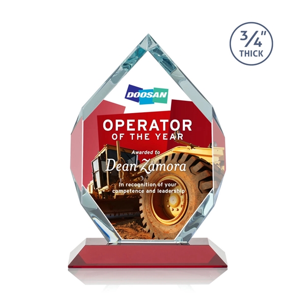 Starfire diamond shape award on a base.... from ASI 84592 St Regis Group / St Regis