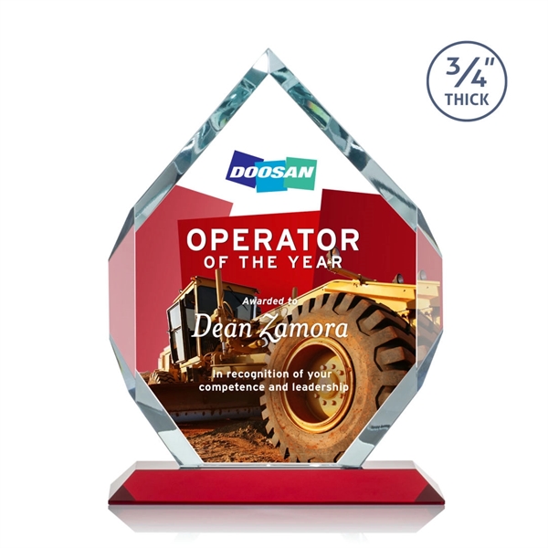 Starfire diamond shape award on a base.... from ASI 84592 St Regis Group / St Regis