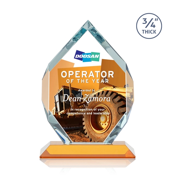 Starfire diamond shape award on a base.... from ASI 84592 St Regis Group / St Regis