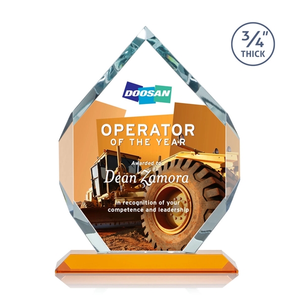 Starfire diamond shape award on a base.... from ASI 84592 St Regis Group / St Regis