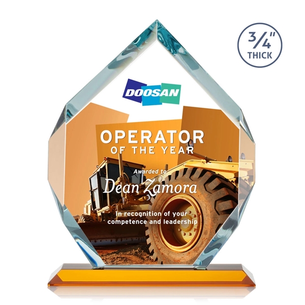 Starfire diamond shape award on a base.... from ASI 84592 St Regis Group / St Regis