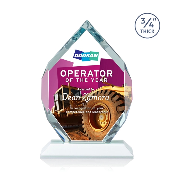 Starfire diamond shape award on a base.... from ASI 84592 St Regis Group / St Regis