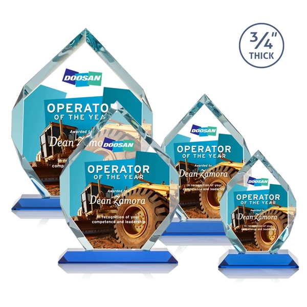 Starfire diamond shape award on a base.... from ASI 84592 St Regis Group / St Regis