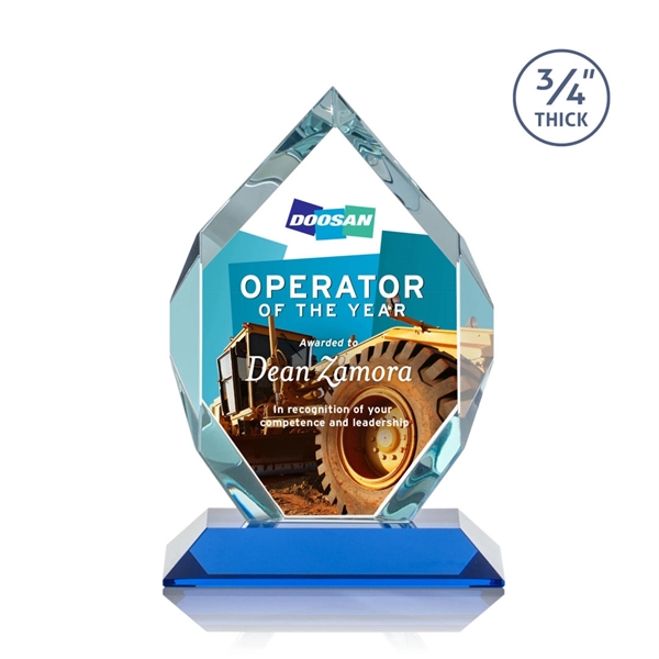 Starfire diamond shape award on a base.... from ASI 84592 St Regis Group / St Regis