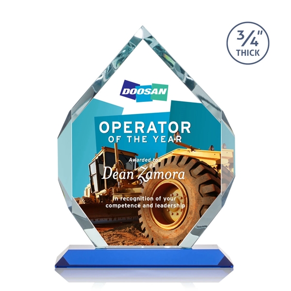 Starfire diamond shape award on a base.... from ASI 84592 St Regis Group / St Regis