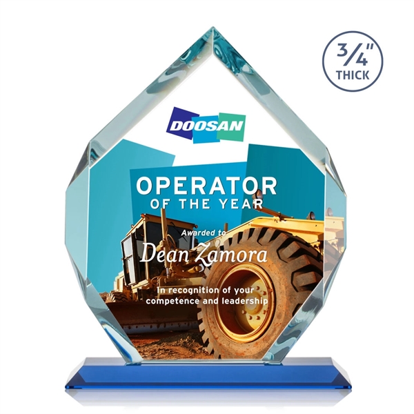 Starfire diamond shape award on a base.... from ASI 84592 St Regis Group / St Regis