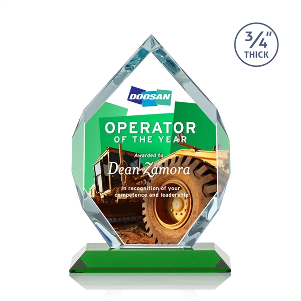 Starfire diamond shape award on a base.... from ASI 84592 St Regis Group / St Regis