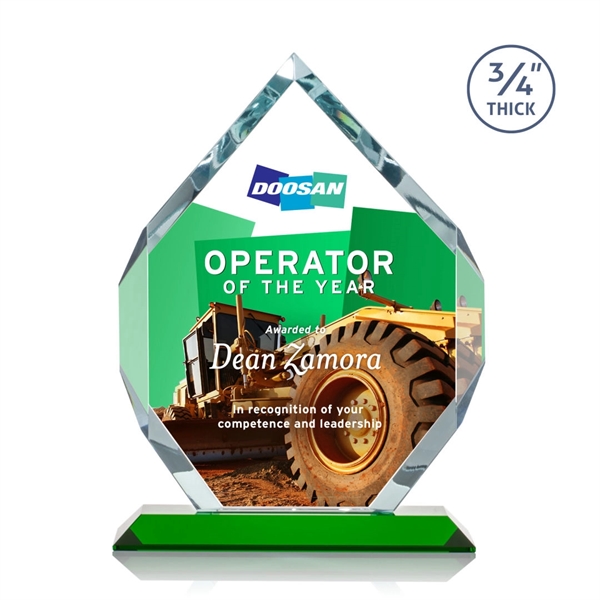 Starfire diamond shape award on a base.... from ASI 84592 St Regis Group / St Regis