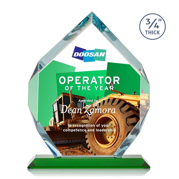 Starfire diamond shape award on a base.... from ASI 84592 St Regis Group / St Regis